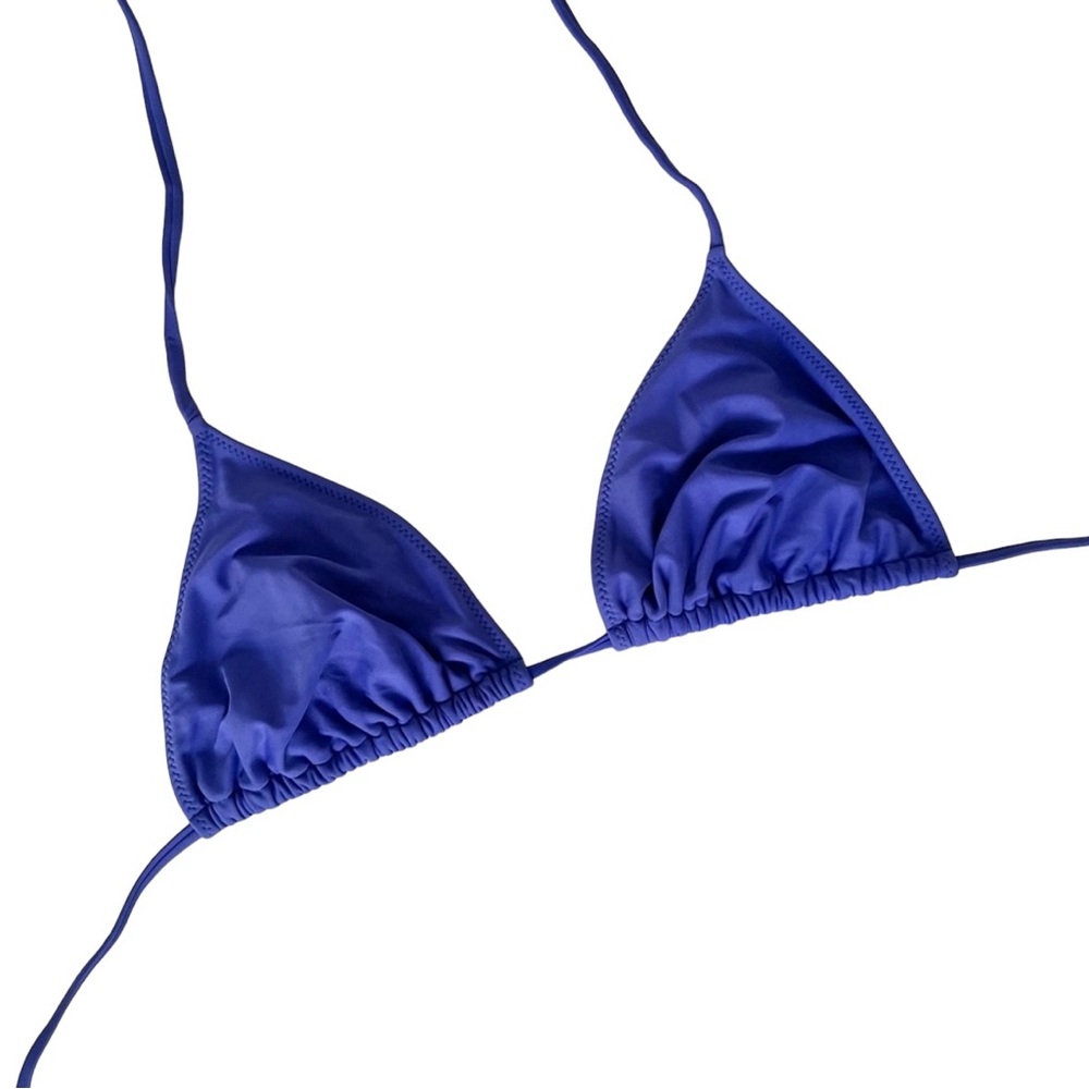 Indigo Blue Triangle Bikini Top